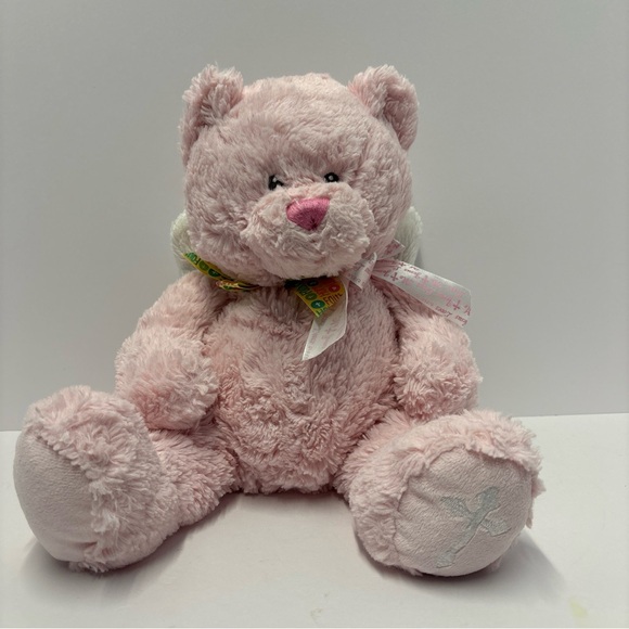 GANZ 16” BABY CUDDLE ANGEL BEAR PINK TEDDY W/WINGS STUFFED ANIMAL PLUSH TOY‎ - Picture 4 of 11